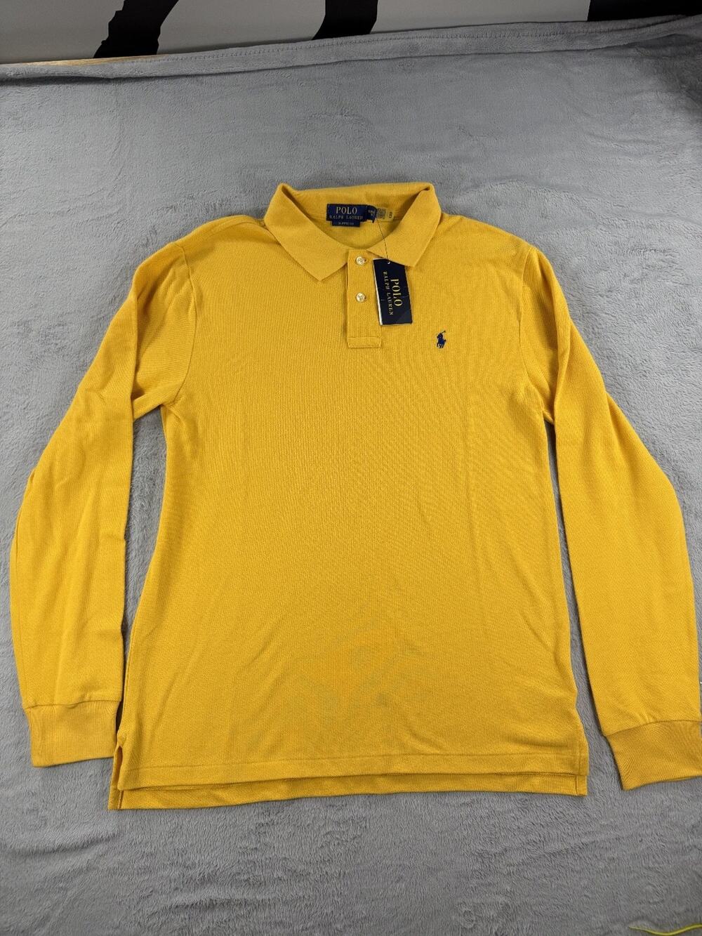 Polo Ralph Lauren Boys XL (18-20) Gold Classic Fit Long Sleeve Polo Shirt